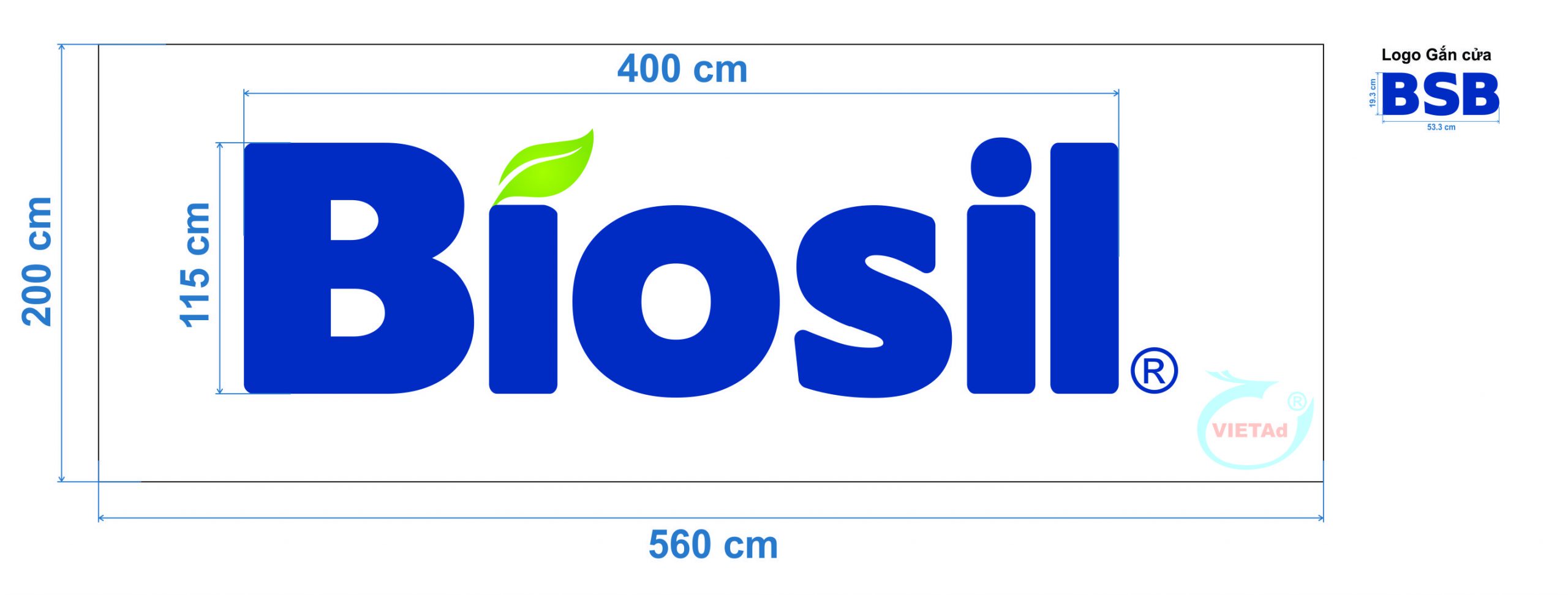 Thi công bảng hiệu nhà máy Biosil