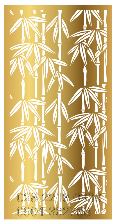Inox vàng 304 cắt laser hoa văn họa tiết nội thất