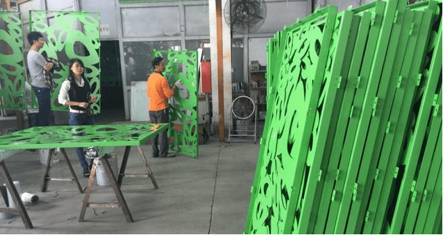 mặt dựng nhôm aluminium laser facade