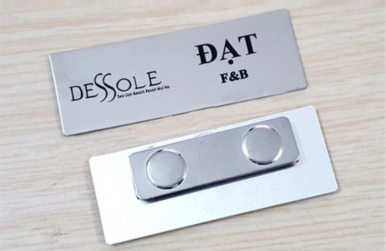 bảng tên inox 