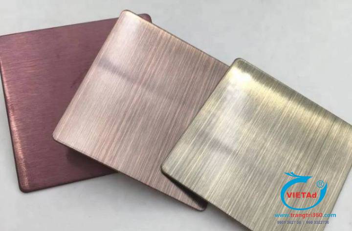 Tấm inox 304 có sự đa dạng về màu sắc 