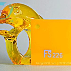 Tấm mica đài loan FS 226 màu vàng chùa
