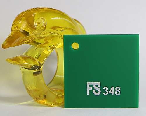 Mica FS màu xanh lá đậm mã 348