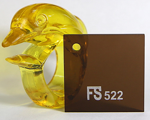 Mica FS trong màu nâu đậm mã 522
