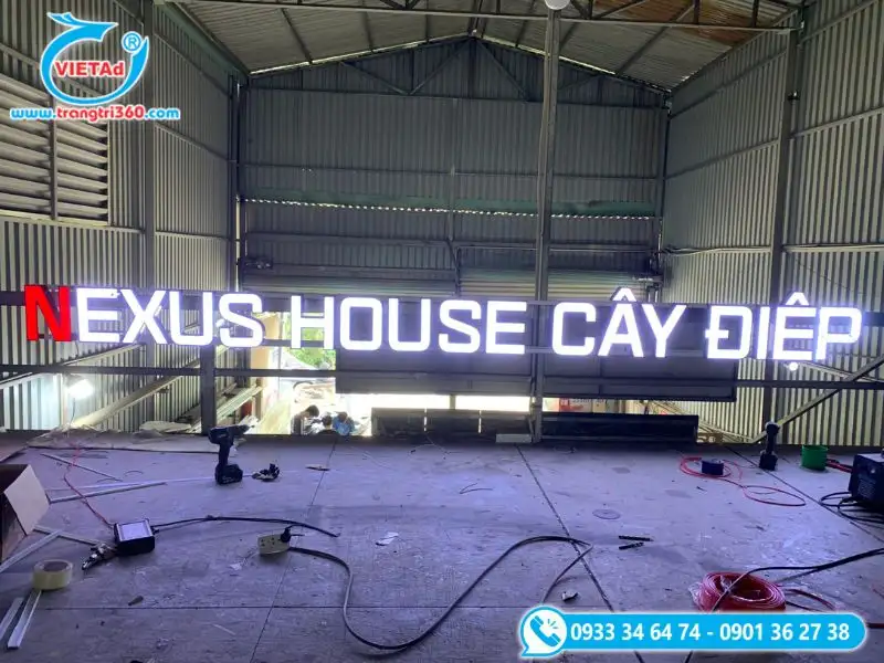 Gia Công Bảng Hiệu Chữ Nổi Đèn LED Hiện Đại Cho Spa Showroom - Ảnh 22