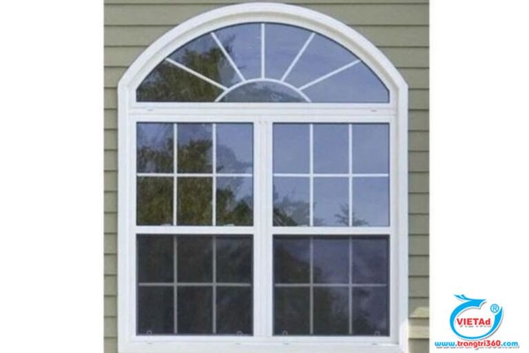 Mẫu cửa sổ vòm phổ biến cho các ngôi nhà có thiết kế Âu Mỹ