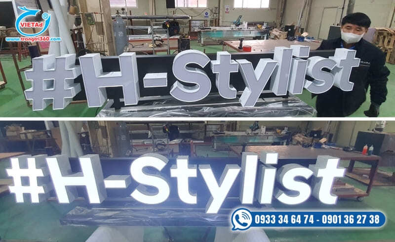 Bảng hiệu chữ nhôm là gì? Bảng hiệu kết hợp với chữ nổi nhôm
