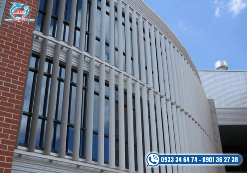 Mẫu lam nhôm trang trí mặt tiền đẹp 4
