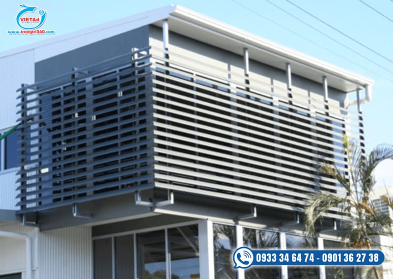 Mẫu lam nhôm trang trí mặt tiền đẹp 5