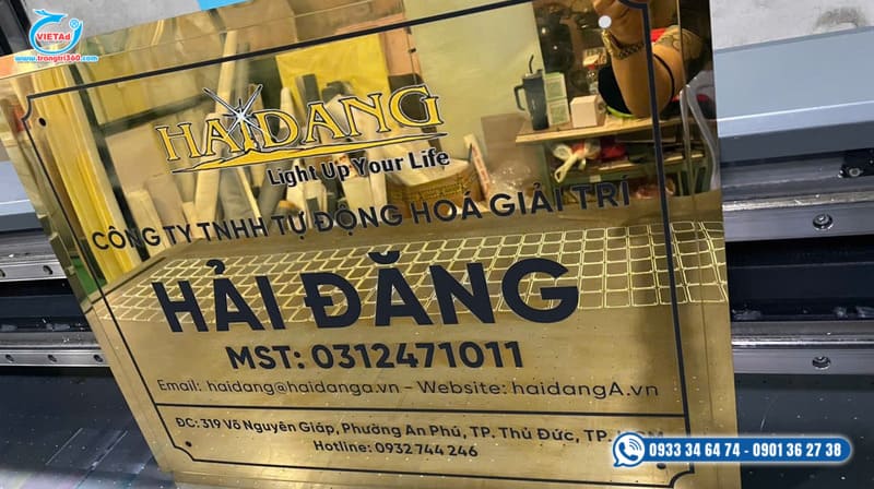 Quảng Cáo Việt - Địa chỉ in UV kim loại giá cạnh tranh