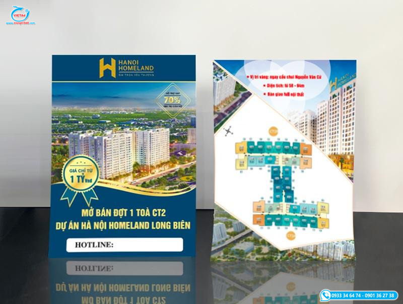 Mẫu in tờ rơi bất động sản chuyên nghiệp