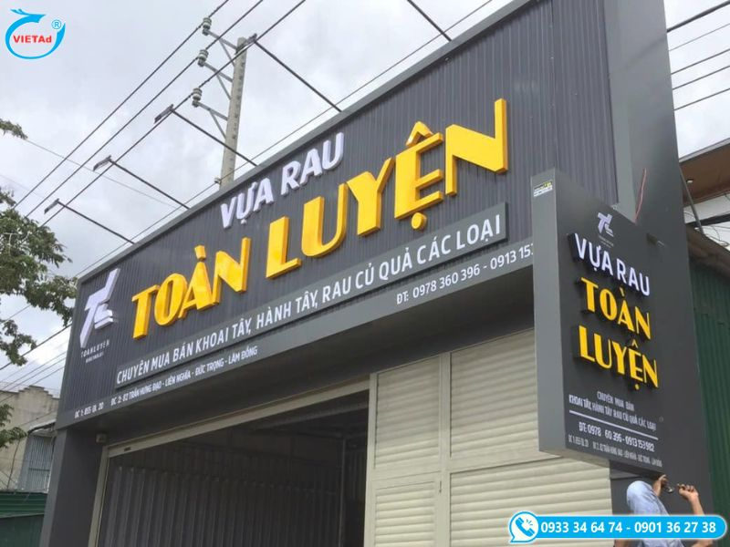 bảng hiệu là bộ mặt thương hiệu