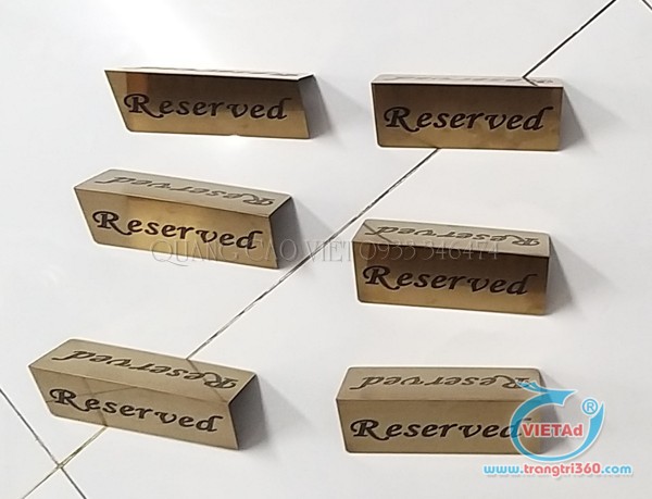 Làm Bảng Đặt | Để Bàn Reserved bằng inox Chất Lượng Cao, Giá Ưu Đãi - Ảnh 10