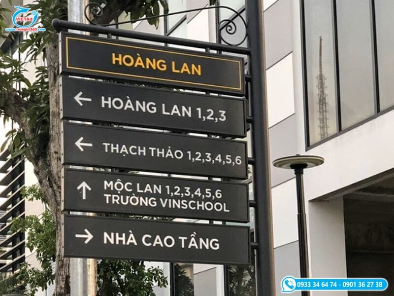 Biển chỉ dẫn ngoài trời