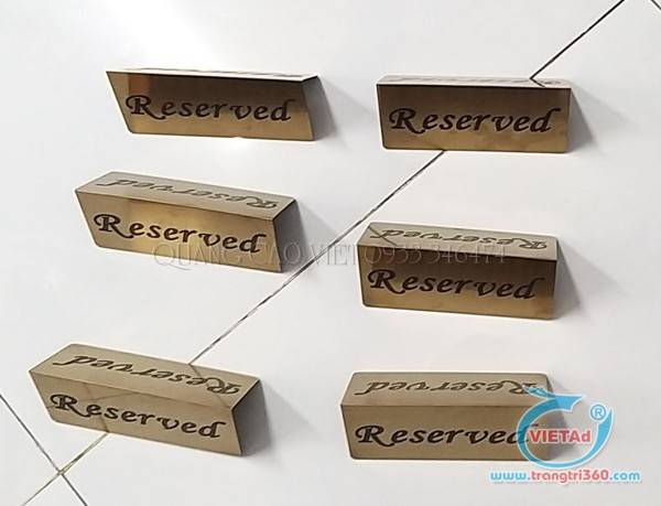 Bảng đặt bàn Reserved