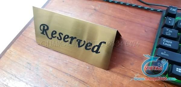 Bảng Đặt Bàn Reserved