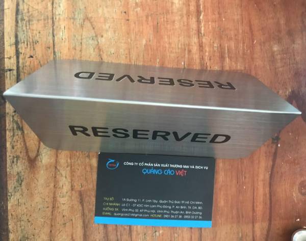 Bảng Đặt Bàn Reserved