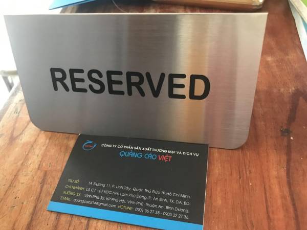 Bảng Đặt Bàn Reserved