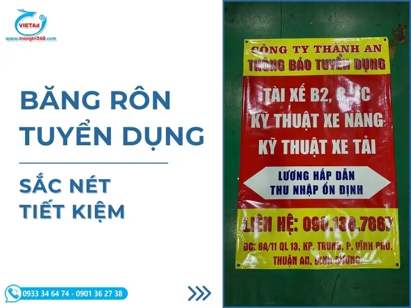 30+ Mẫu Băng Rôn Tuyển Dụng Đẹp, Thu Hút Ứng Viên