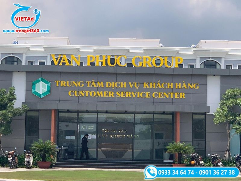 Gia Công, Lắp Đặt Chữ Inox Trên Nóc Nhà, Khách Sạn, Công Ty