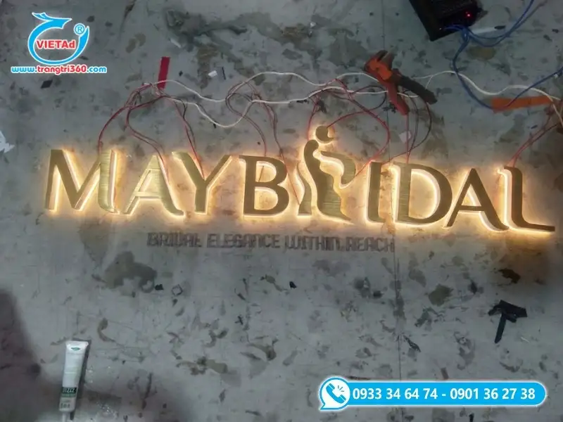Quảng Cáo Việt chuyên gia công chữ nổi Inox sắc nét với đội ngũ dày dặn kinh nghiệm
