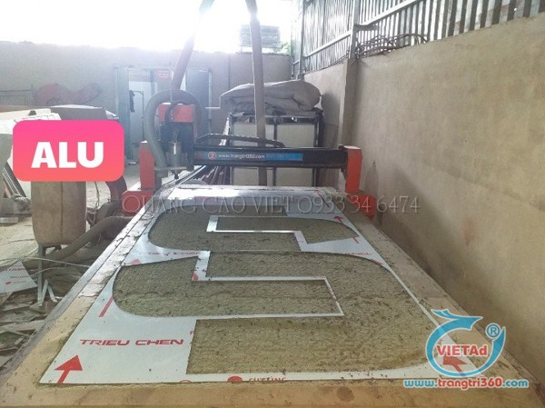 Gia công cắt CNC chữ Alu Triều Chen
