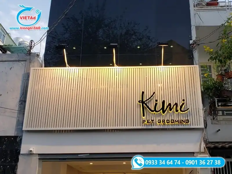 Bảng hiệu quảng cáo chất liệu lam nhôm