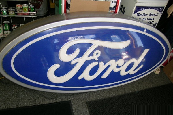 Logo Ford Ép Nổi 3D;
