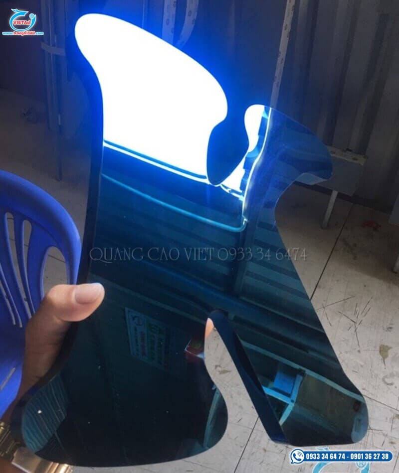 Lưu ý chọn chữ inox xanh dương