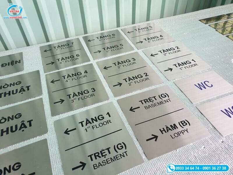 Biển chỉ dẫn tòa nhà, chung cư, văn phòng, trung tâm thương mại - Ảnh 7