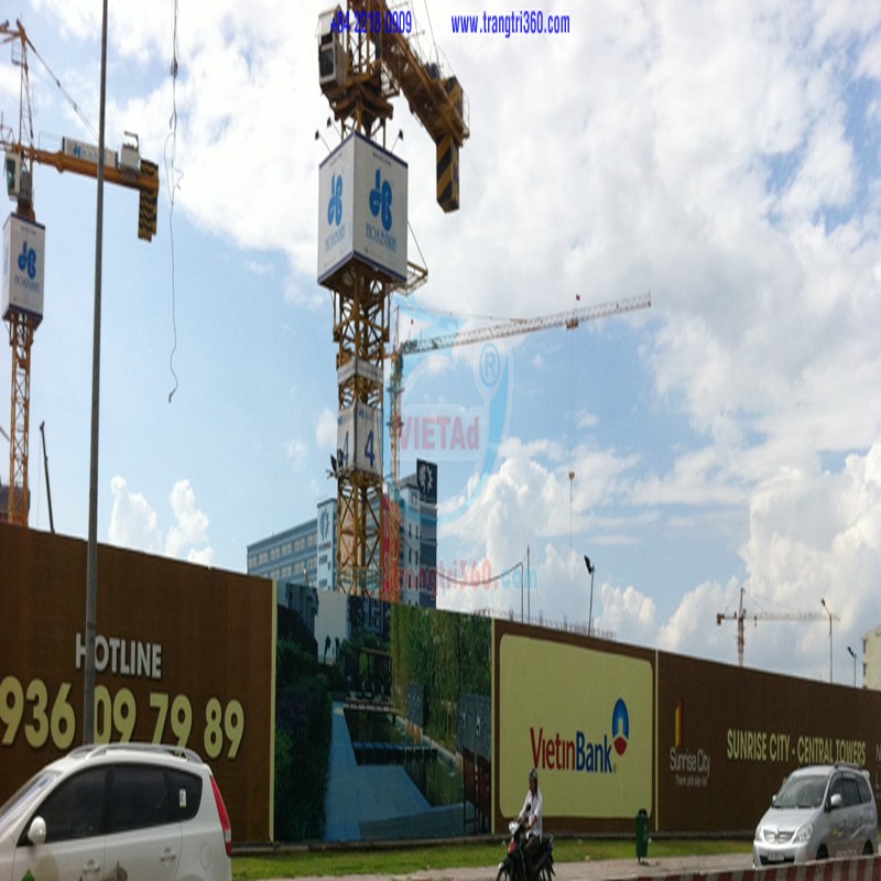 Quảng Cáo Việt chuyên thi công pano quảng cáo cho các công trình lớn nhỏ