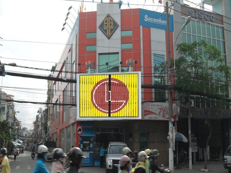 Thi Công Bảng Hiệu Trivision Lật Ba Mặt Chuyên Nghiệp