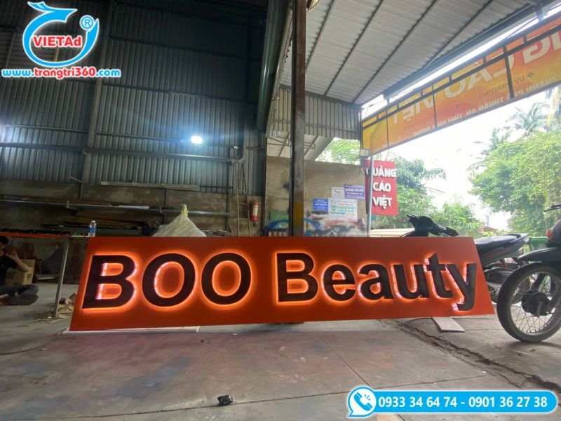 Gia công chữ inox Quận 2 cho tiệm Spa