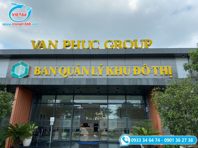Gia công chữ inox quận 3 cho khu Vạn Phúc