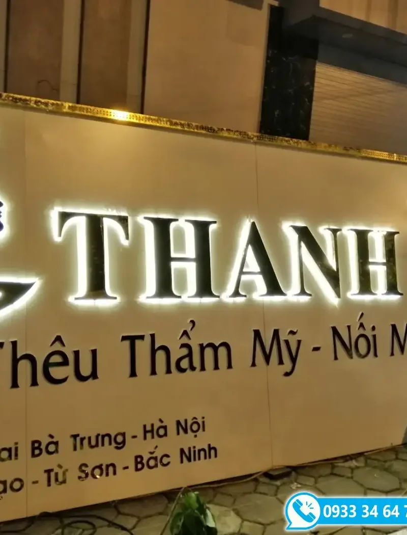 Bảng hiệu spa mini