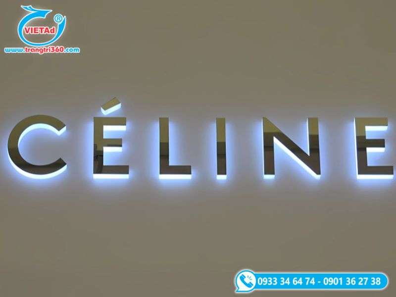 Chữ inox sáng chân
