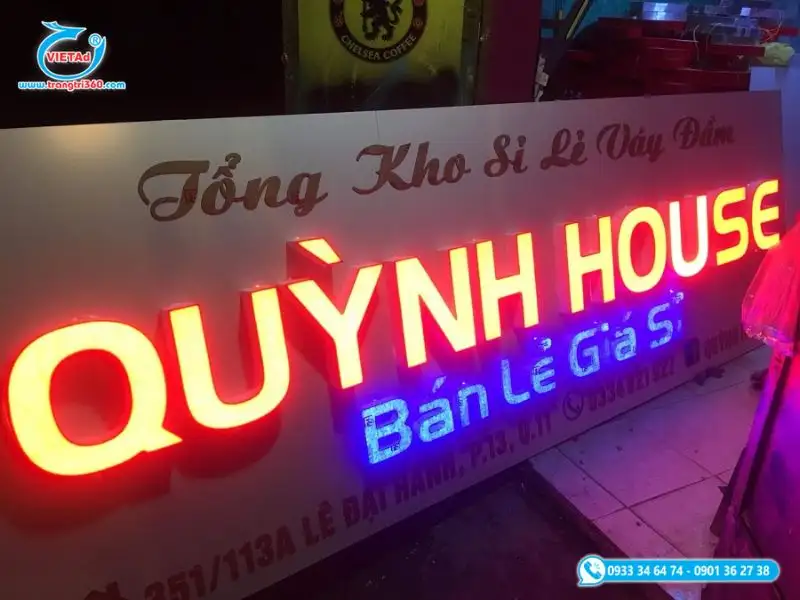 Gia Công Bảng Hiệu Chữ Nổi Đèn LED Hiện Đại Cho Spa Showroom - Ảnh 5