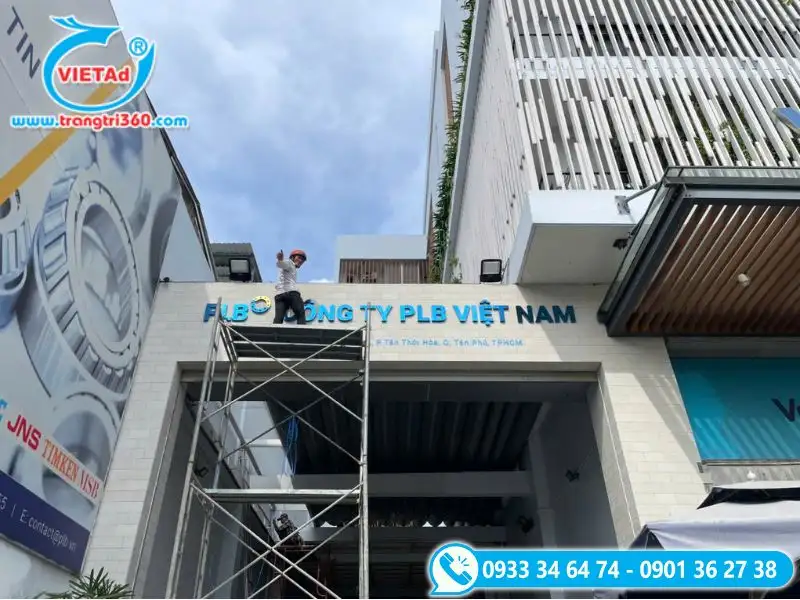 Quảng Cáo Việt là đơn vị gia công chữ inox công ty chuyên nghiệp