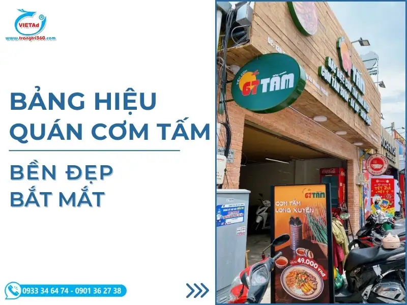 30+ Mẫu Bảng Hiệu Quán Cơm Tấm Đẹp Mắt, Thiết Kế Hiện Đại