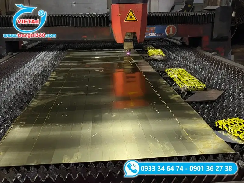 Chất liệu inox cắt Laser Fiber sắc nét và thẩm mỹ