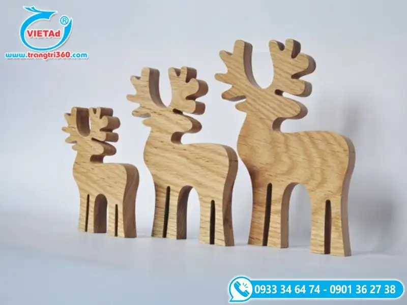 Các kích thước phổ biến của tuần lộc bằng gỗ