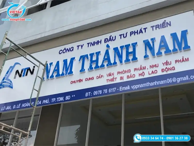 Bảng hiệu bán văn phòng phẩm - Ảnh 3