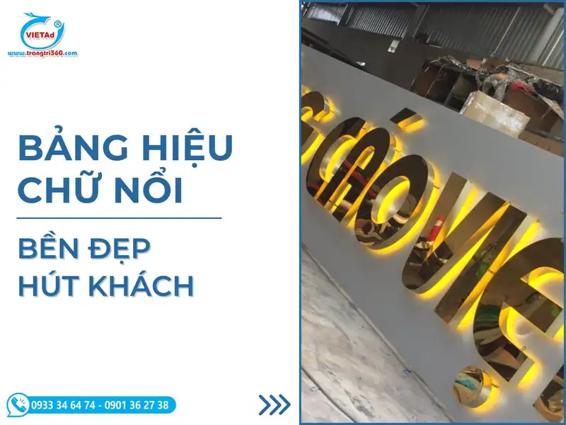 Báo Giá Bảng Hiệu Chữ Nổi Đẹp, Thu Hút Cho Cửa Hàng, Quán Ăn