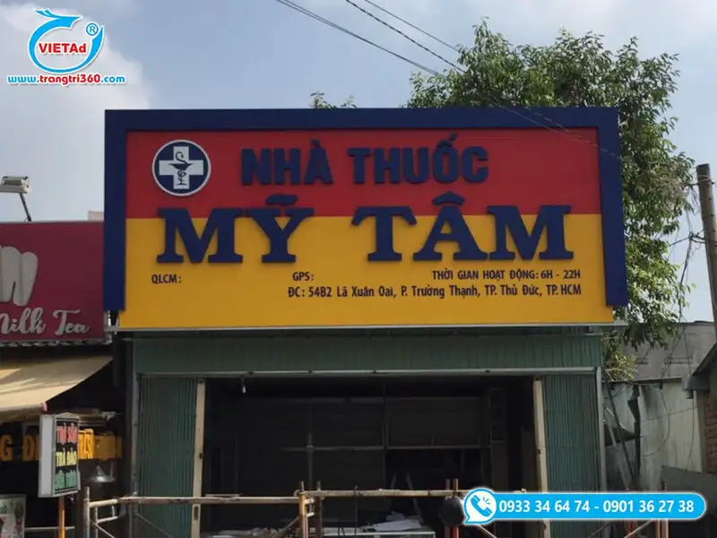 Bảng hiệu chữ nổi cho nhà thuốc