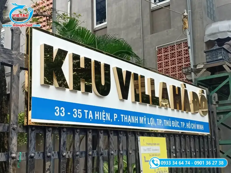 Quảng Cáo Việt chuyên gia công bảng hiệu chữ nội chuyên nghiệp, uy tín