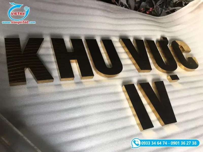 Chữ nổi kim loại có cấu trúc 3D đẹp mắt, thu hút