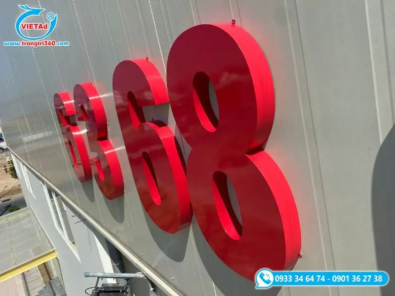 Chữ tôn giá rẻ sơn hấp nhiệt màu đỏ nổi bật