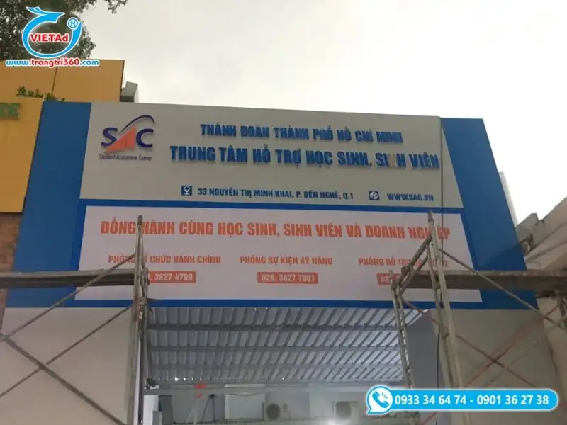 Quảng Cáo Việt chuyên gia công, thi công bảng hiệu chữ nổi mica
