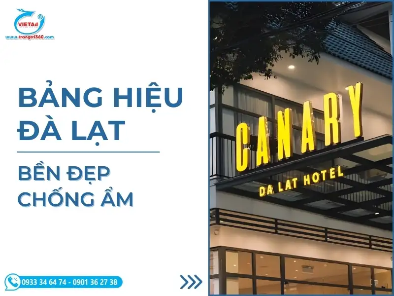 Làm Bảng Hiệu Đà Lạt Bền Đẹp, Chống Ẩm Cho Homestay, Quán Cafe