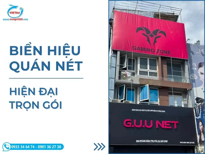 100+ Mẫu Biển Hiệu Quán Nét Phong Cách, Thu Hút Game Thủ